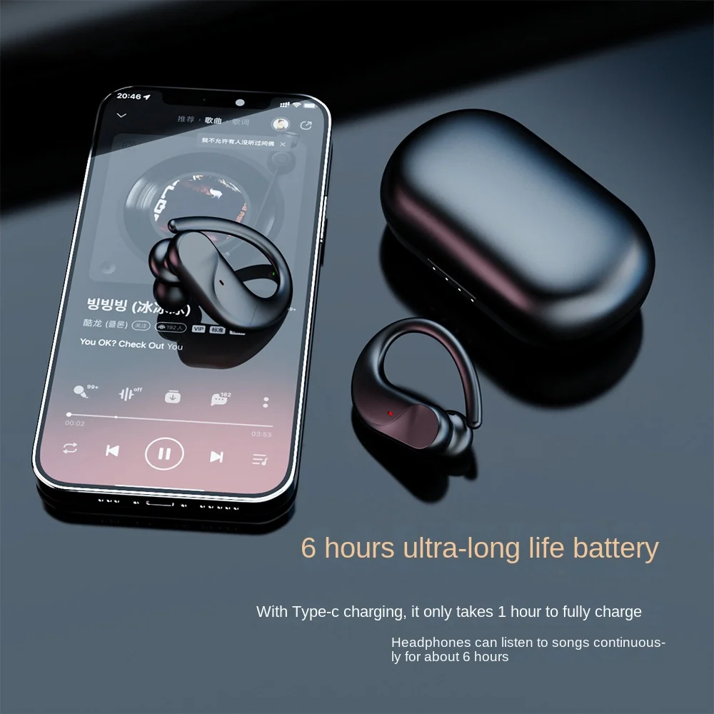 Беспроводные наушники M15 деловые подвесные наушники 5,3 Bluetooth наушники Fone TWS Pro долговечные спортивные наушники для звонков