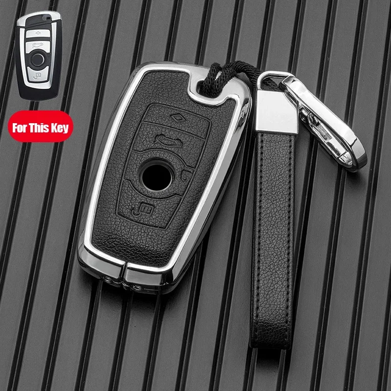 Металлический чехол для автомобильного ключа брелока BMW 520 F10 F30 F18 118i 320i 1 3 5 7 Series X3