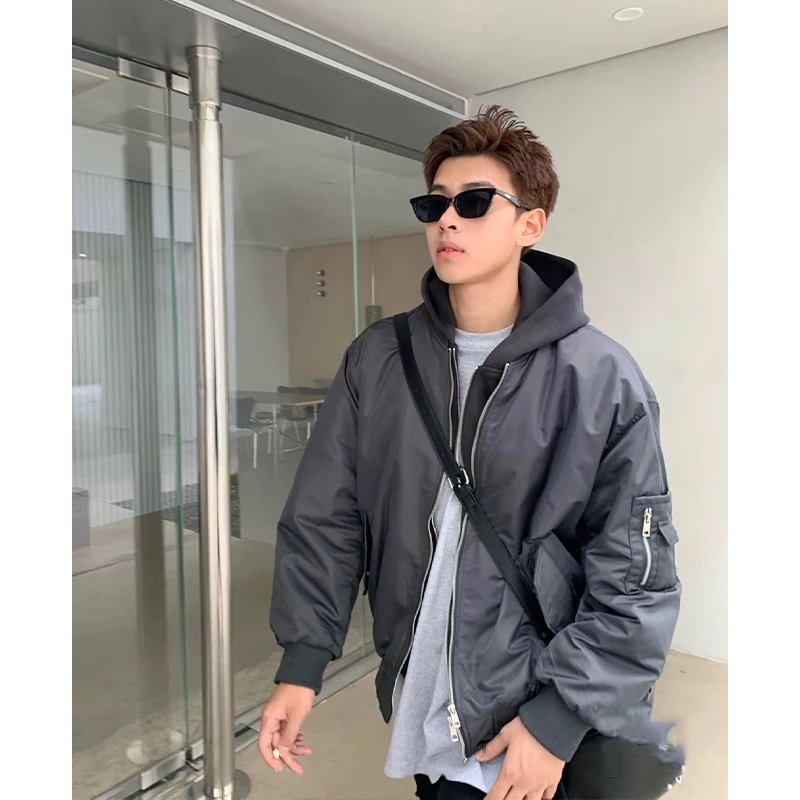 Утолщенная хлопковая куртка-пилот мужская осенне-зимняя бейсбольная рабочая