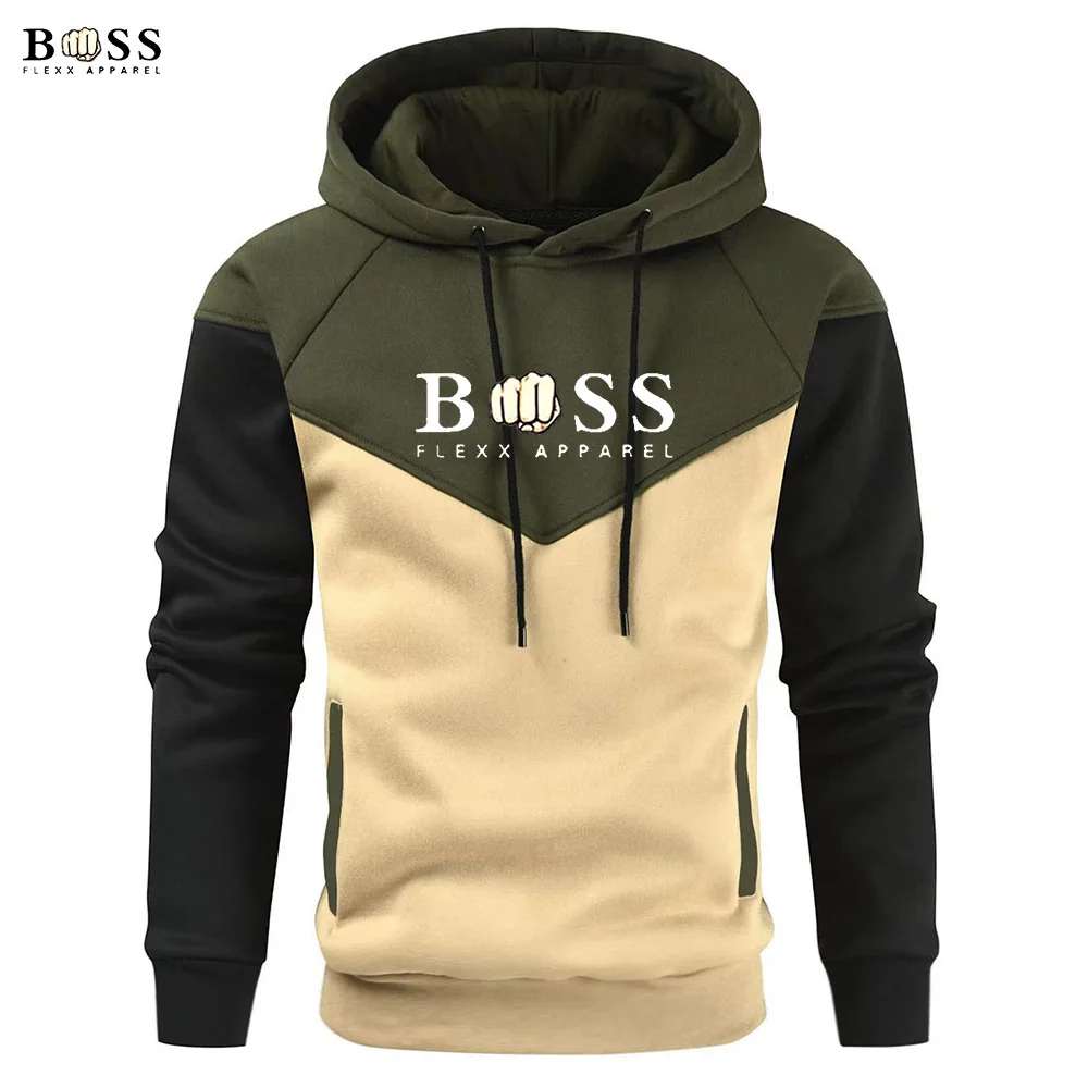 

2023 Autumn and Winter New Men's Brand Hoodie Men Fashion Match Hoodie Men Warm Long-sleeved Hoodie Men Casual Sweatshirt