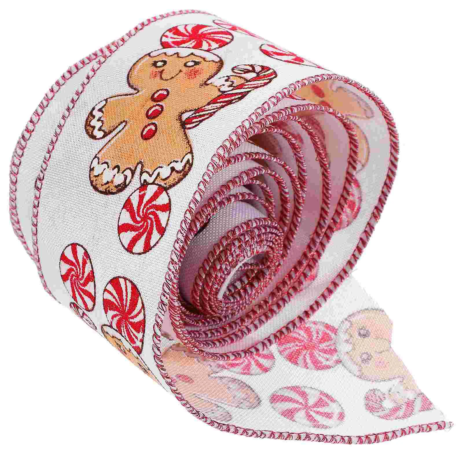 

Christmas Ribbon DIY Bow Wide Wired Decoration Packaging Tape Ribbons Gift Packing