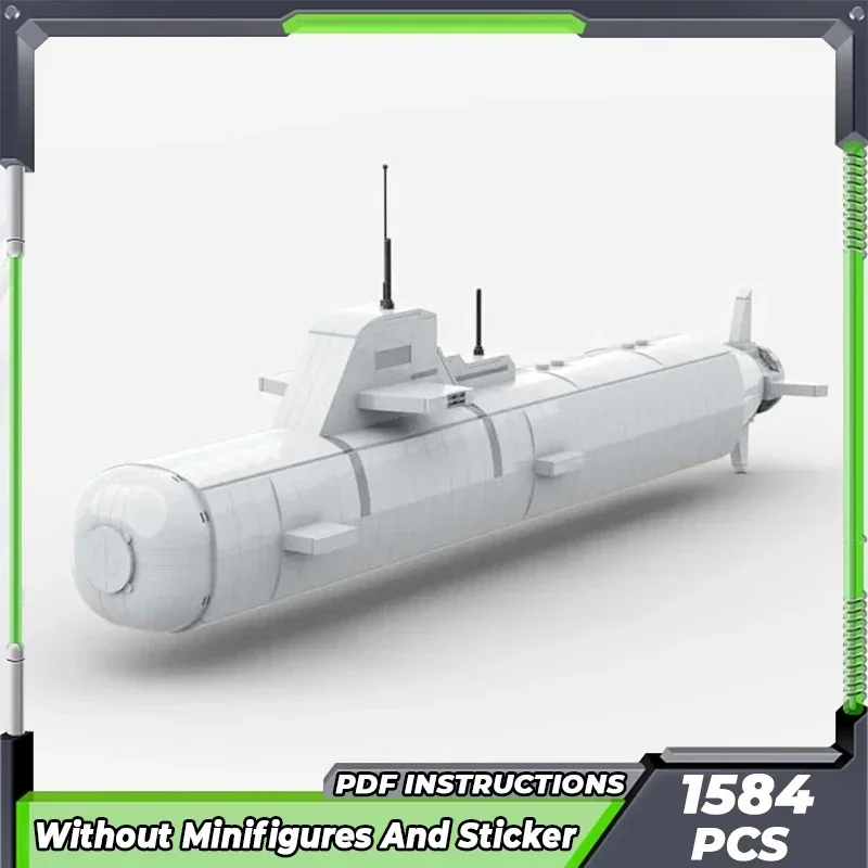 Конструктор Moc военная модель подводная лодка технология модульные блоки