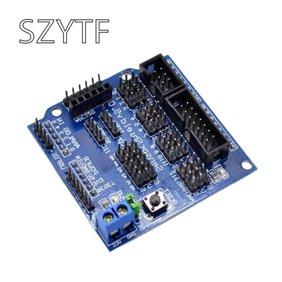 Щит датчика V5.0 плата расширения UNO MEGA R3 V5 Для Arduino электронные строительные блоки