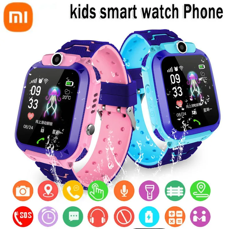 

Xiaomi Call Smart Watch for Kids Phone Watch Kids Smart Watch with SIM Card Photo Waterproof IP67 Gift for Kids IOS Android