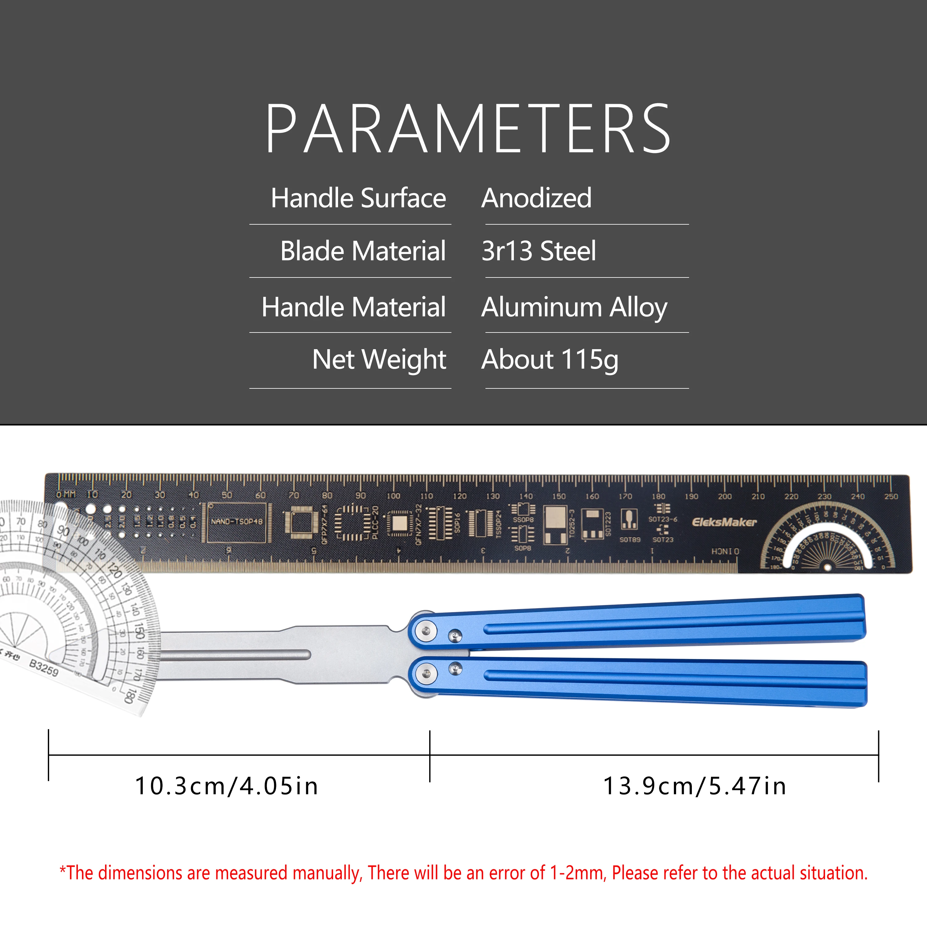 Складной тренировочный нож из алюминиевого сплава Ослепительная эффективная