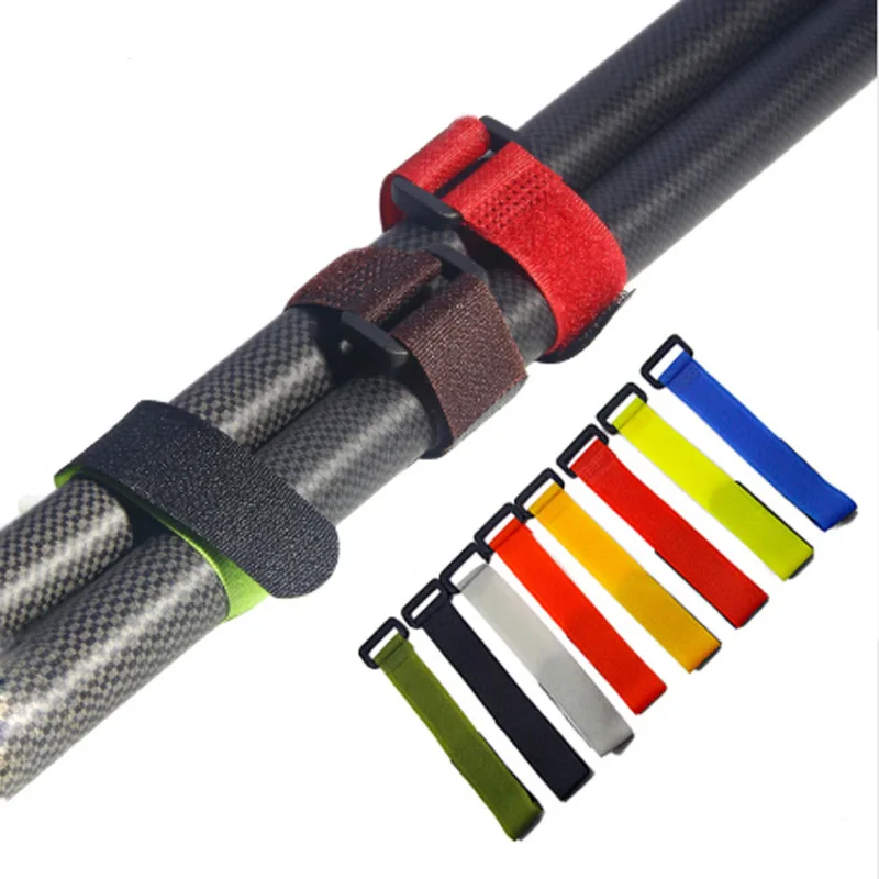 

10 Pcs New Diving Materials Non-slip Firm Fishing Tools Rod Tie Strap Belt Tackle Elastic Wrap Band Pole Holder Accessories