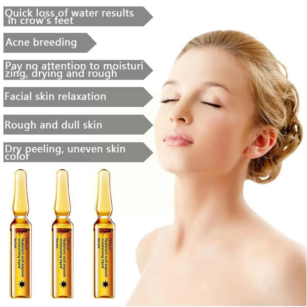 

1 Set Face Serum Moisturizing Firming Serum Hyaluronic Shrinking Acid 2ml/7pc Pore