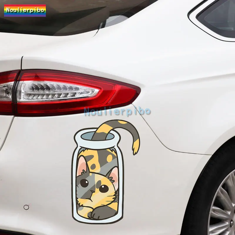 

Personalized Body Decoration Tortie Cats Car Stickers Are Suitable for Die-cut PVC Decal for Car Body Windshield Pull Rod Boxes