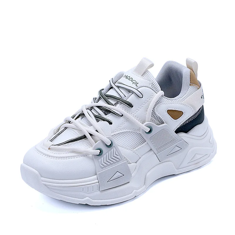 Dad's Shoes Women's Shoes Spring and Autumn 2023 New Versatile White Shoes Popular Mesh Breathable Casual Sports Mesh Shoes