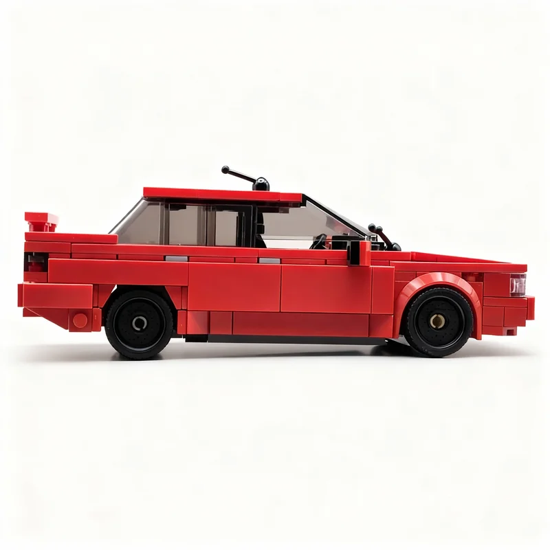 Фото Набор строительных блоков MOC City Champions Renault Turbo, 384 детали, развивающая игрушка для детей, идея для подарка на Рождество, конструктор DIY №4
