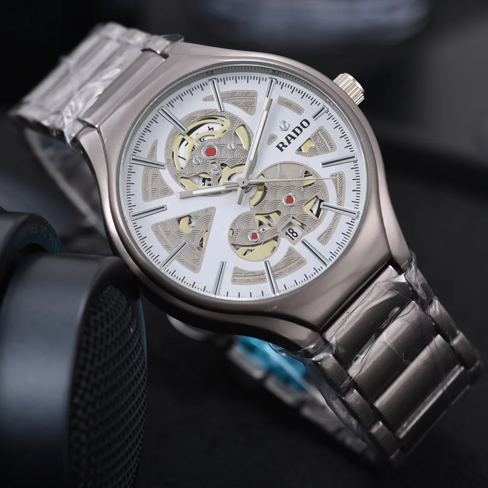 Фото Роскошные часы высшего качества AAA Rado, оригинальные брендовые часы для мужчин, модные многофункциональные кварцевые часы, классические деловые мужские часы AAA №4