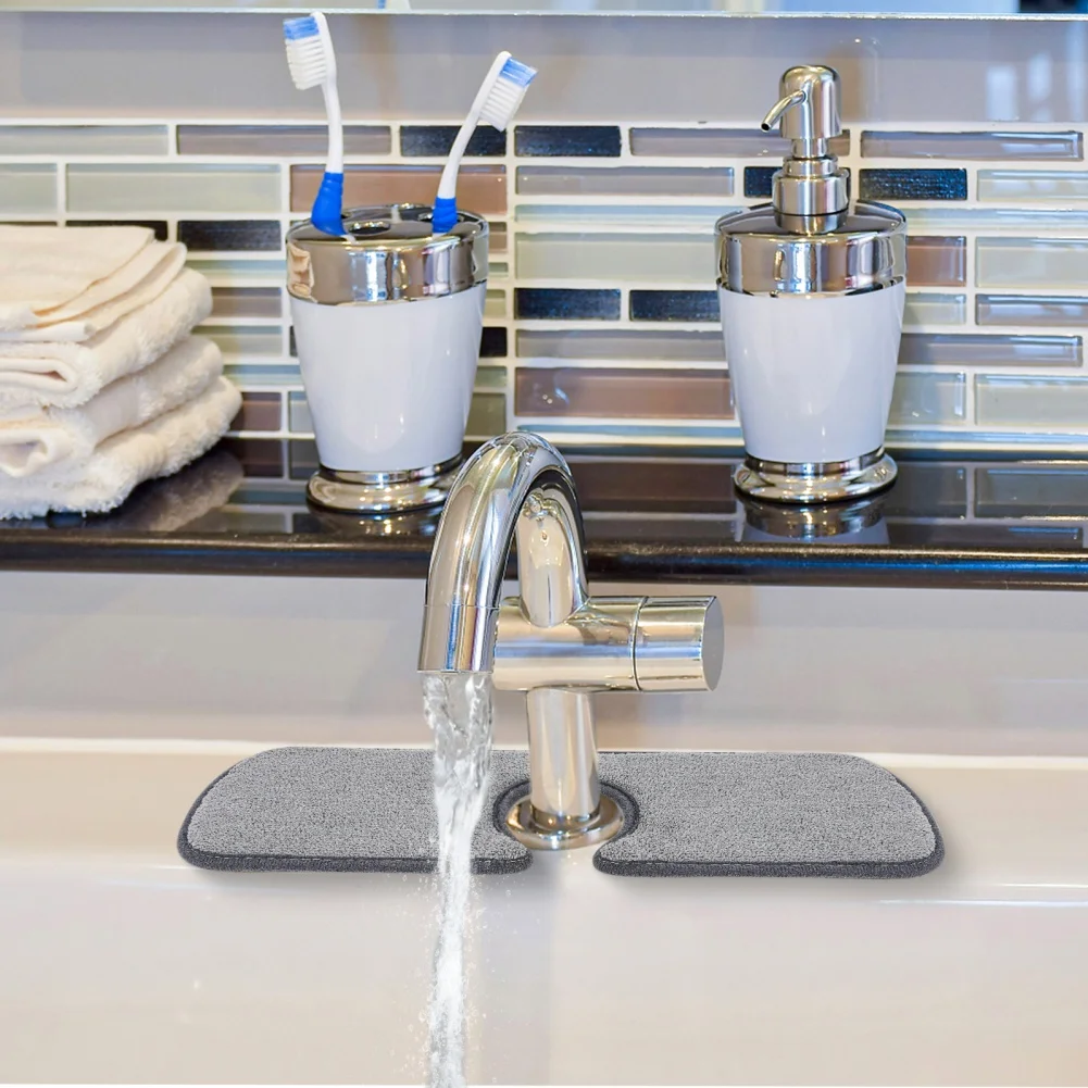 

Bathroom Supplies Kitchen Supplies Kitchen Faucet Absorbent Mat Sink Splash Guard Microfiber Faucet Splash Catcher Countertop