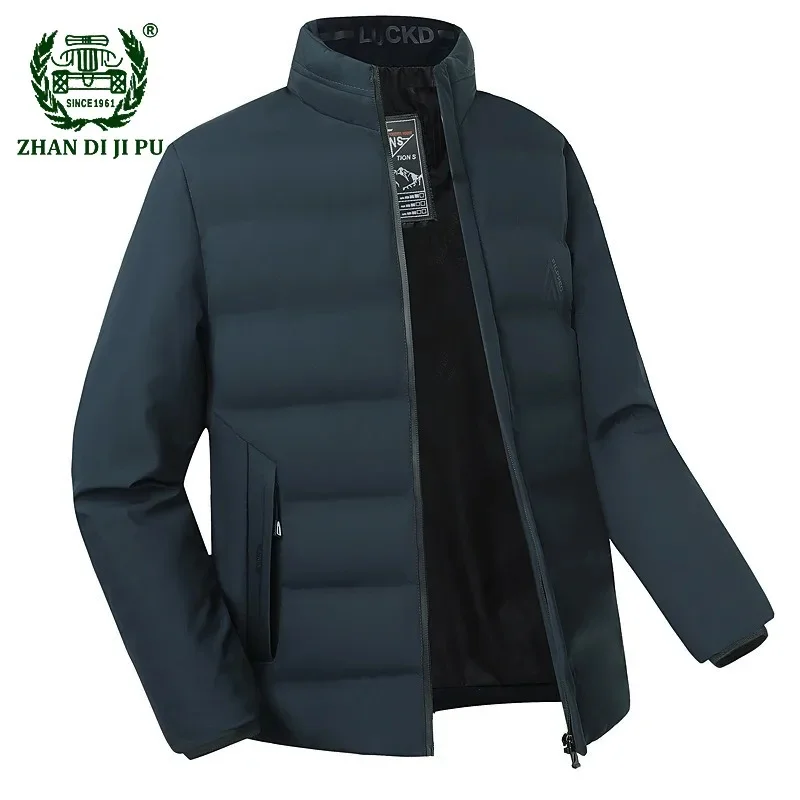 

Зимняя Повседневная модная стеганая куртка, пальто, мужские теплые парки, плотная ветровка, укороченные пальто, осенняя мужская одежда, мужская одежда