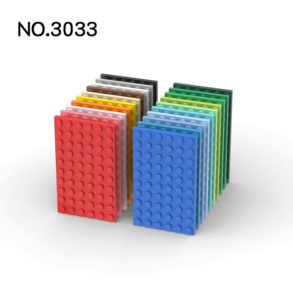 Фото 20 шт., Детский конструктор MOC, 3033 пластина, 6x10 №1