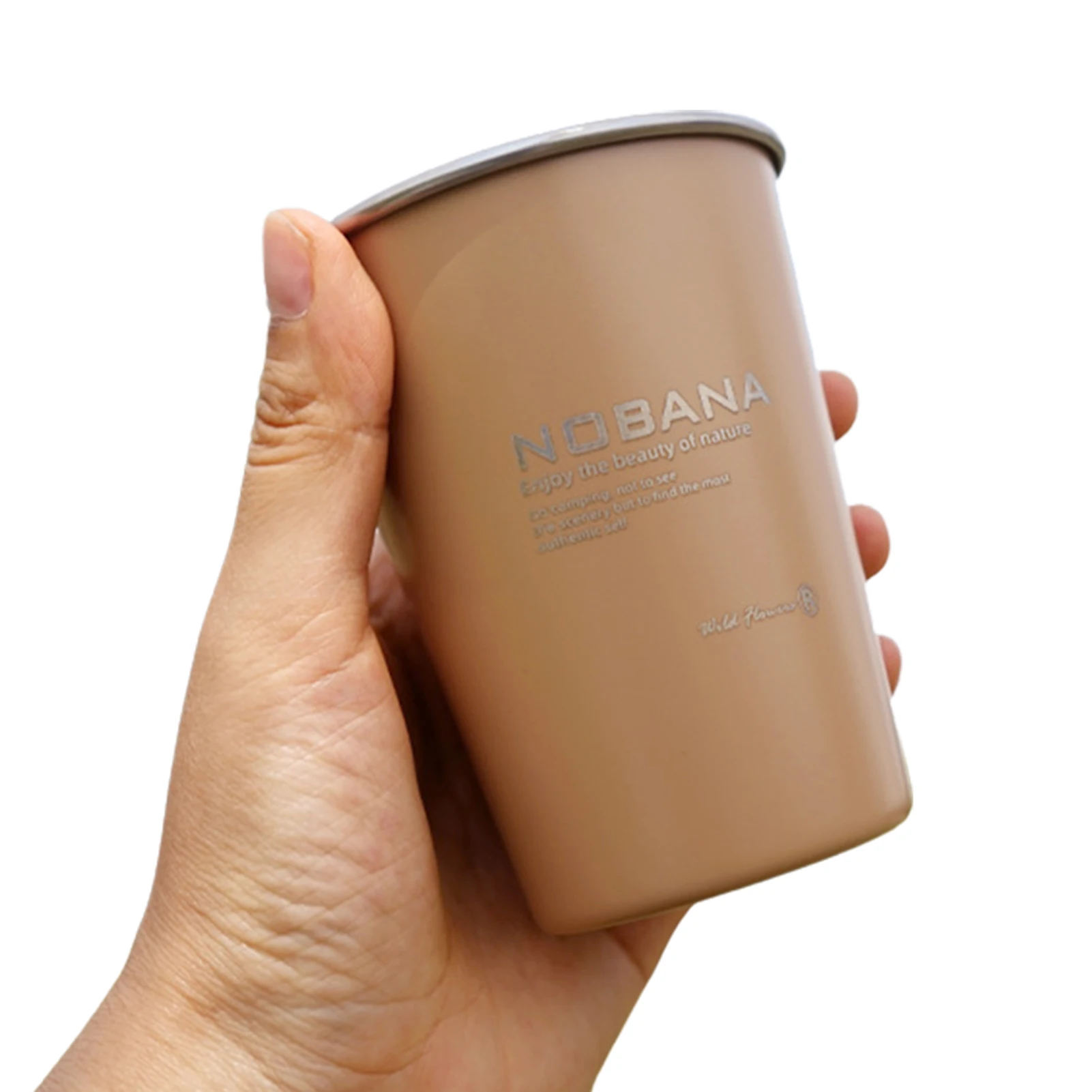 

Туристическая кружка для кемпинга на открытом воздухе, 4 шт., легкая, с сумкой для переноски, кружка для воды из нержавеющей стали для кемпинг...