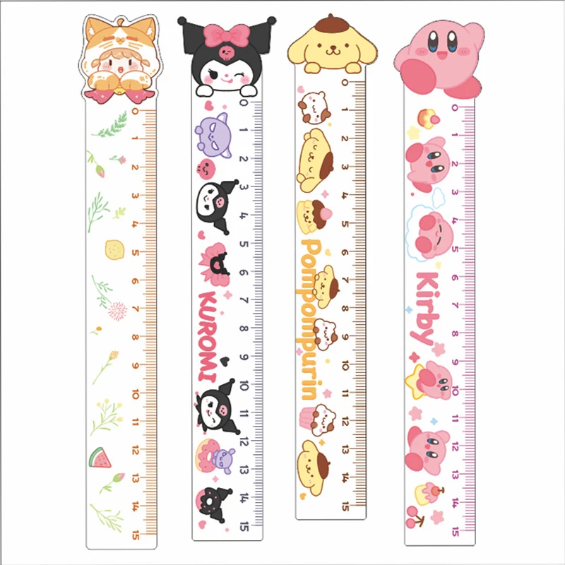 

Милая линейка Sanrio Hellokittyed My Melody, милые детские Мультяшные канцелярские принадлежности для студентов, школы, офиса, инструменты для экзамена ...