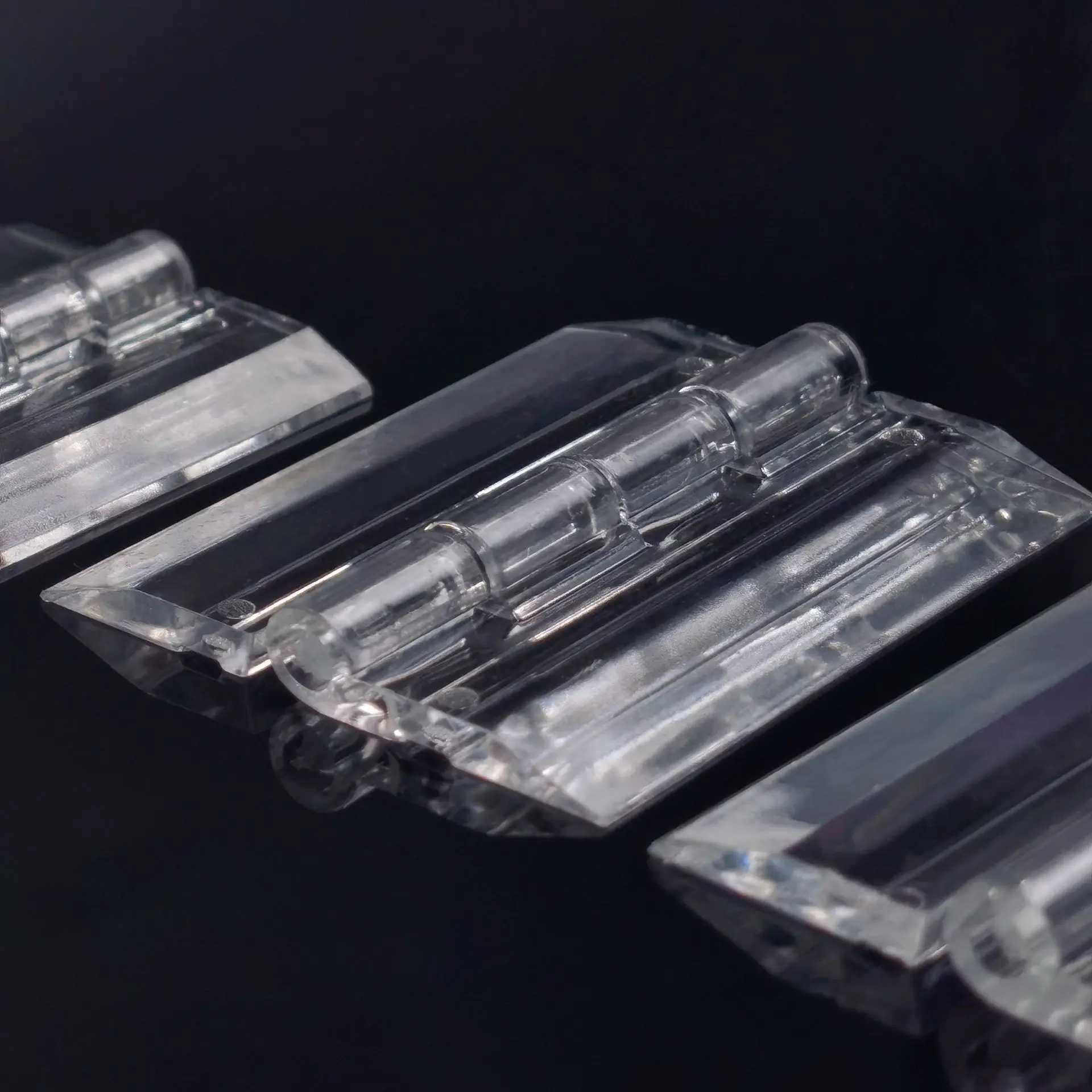 

10Pcs Transparent Plastic Folding Hinges Durable Clear Acrylic Hinge Tools Cabinet Hardware Furniture Cabinet Door Hinges