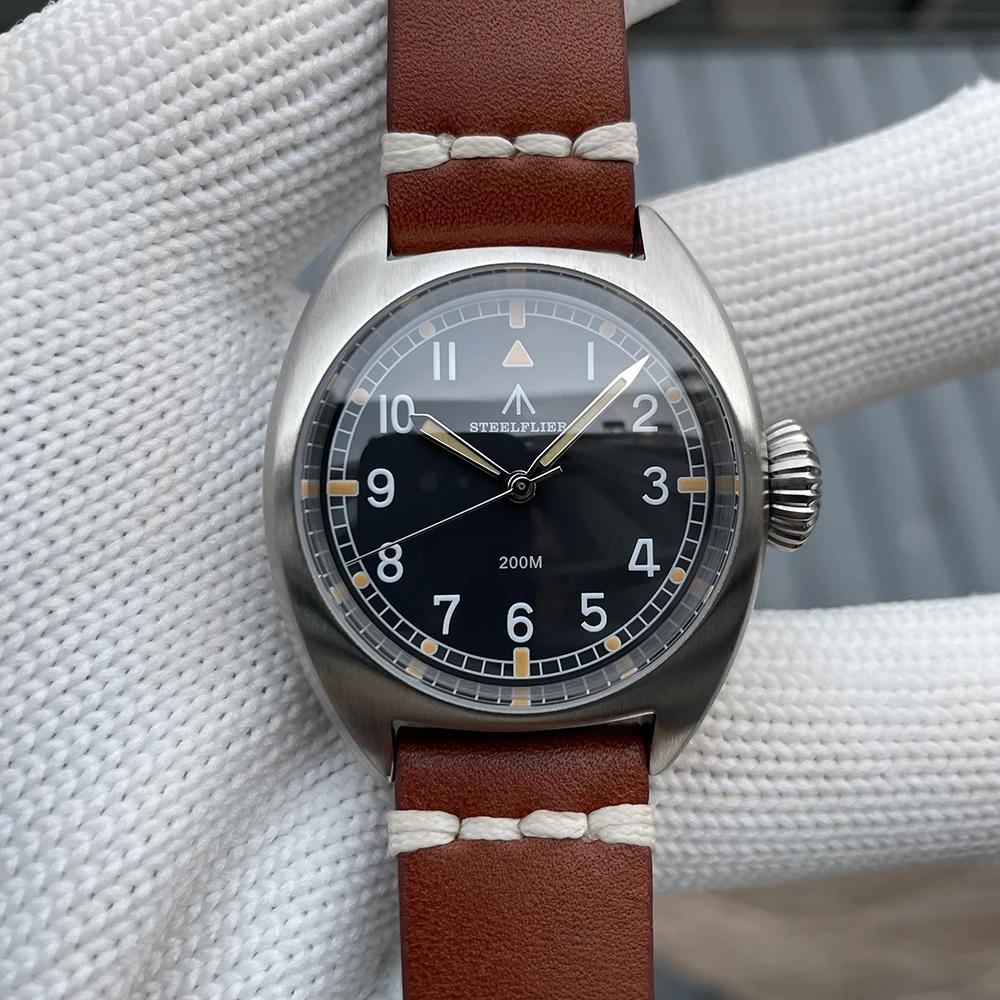 STEELFLIER SF745 Синтетическое сапфировое зеркало VH31 Кварцевые часы Швейцарские