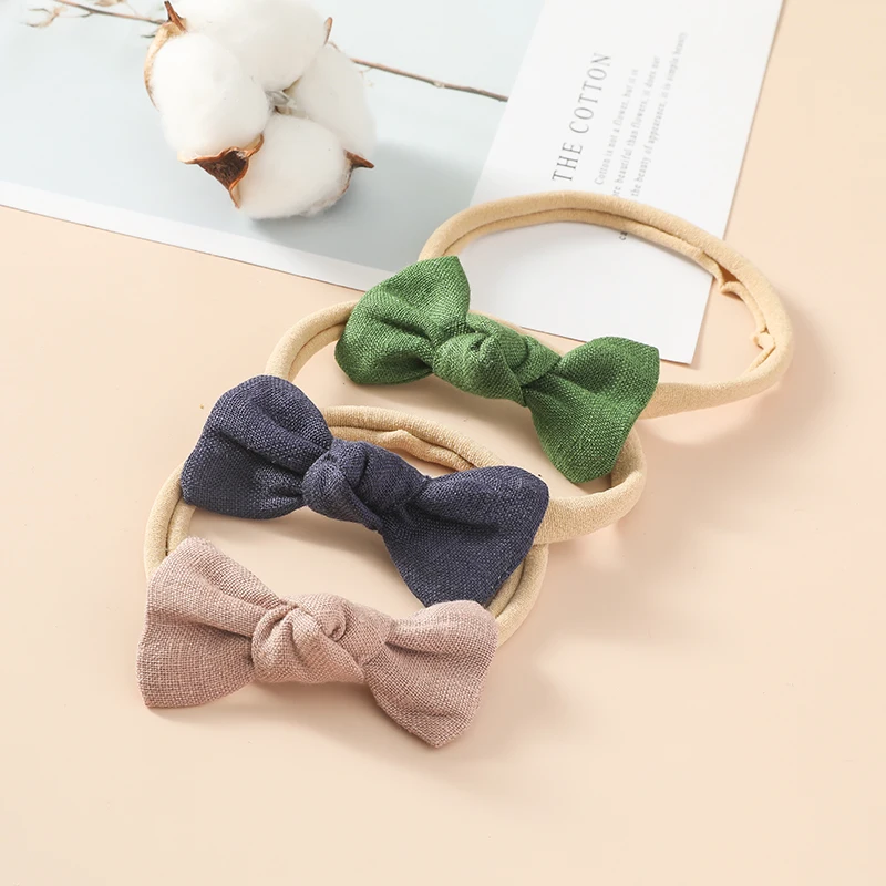 Повязка на голову с бантом для маленьких девочек 2 5 дюймов эластичная повязка