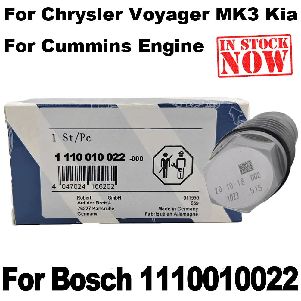 

OEM 1110010022 For B-osch Original Fuel Rail Pressure Relief Limiter Valve 42562997 2854543 For Chryslerr For Cumminss Engine