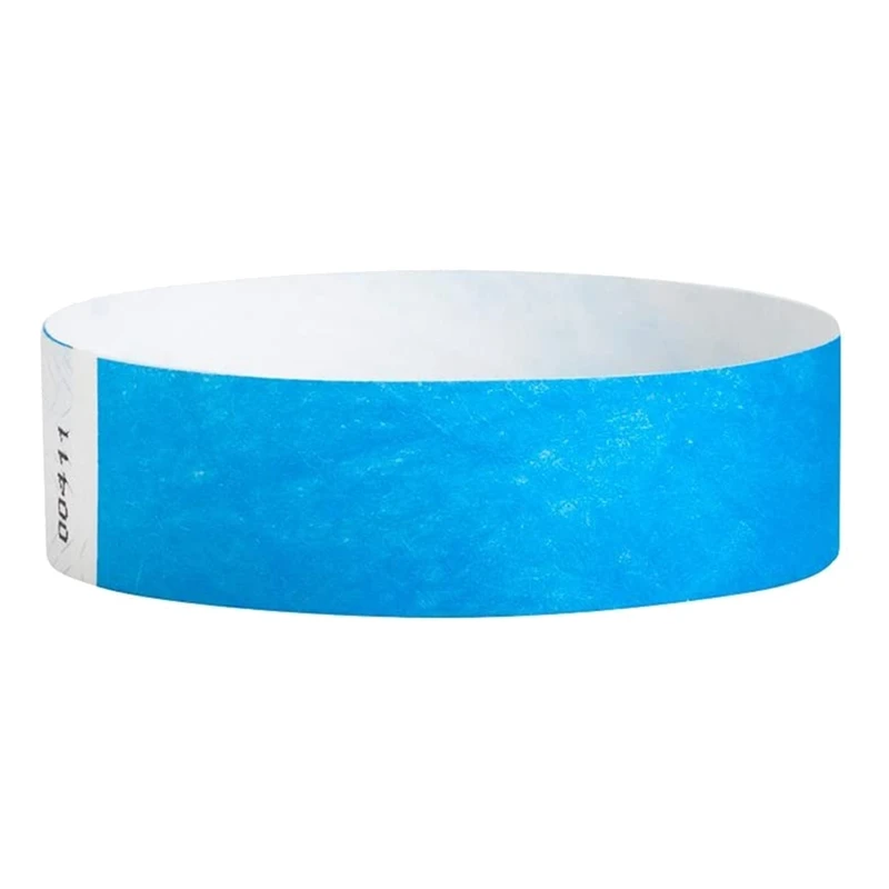 

500 Pcs Paper Wristbands Neon Event Wristbands Colored Wristbands Waterproof Paper Club Arm Bands