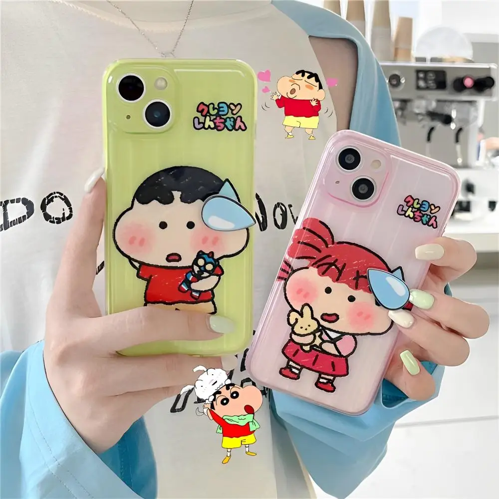 

Мультяшный Забавный чехол для телефона Crayon Shin Chan Apple 14 Pro, подходит для Iphone 13 12 11 Pro Max, защитный чехол из ТПУ с защитой от падения, подарок