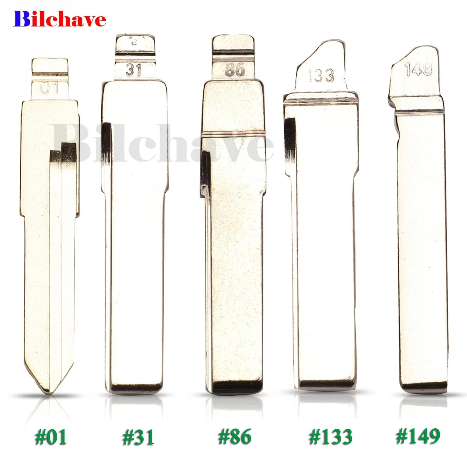 Jingyuqin 10 Шт. Замена Лезвия Ключа Для VW Audi Peugeot B5 NB Series — Прочный Материал ABS