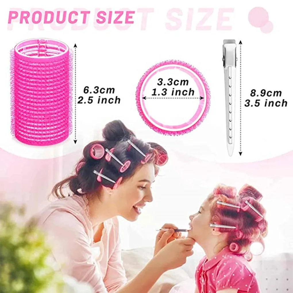 24х ролик для волос самозахватывающаяся бигуди с подушкой безопасности петля