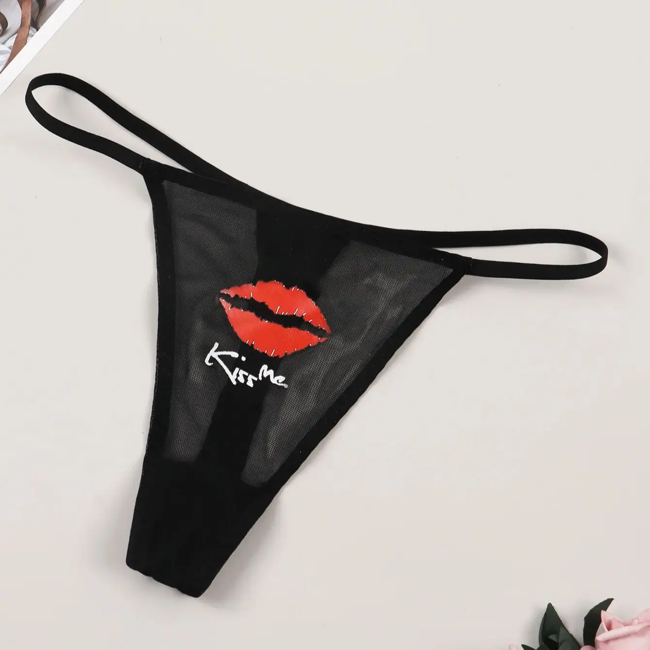 Женские Сексуальные Сетчатые Трусики-стринги Varsbaby С Т-образной Спинкой