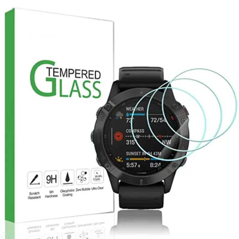 

For 7 7x 7s 6 6S 6X 5 5S Screen Protector Anti-Scrath Tempered Glass Film on Forerunner 235 945 735XT Vivoactive 3