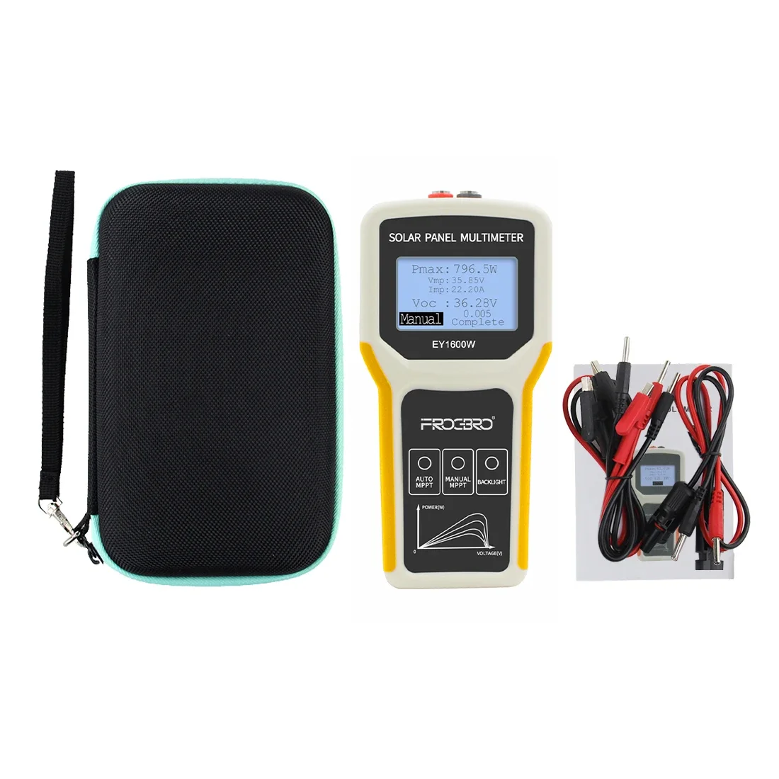 Ey1600w LCD MPPT Мультиметр на солнечной панели Тестер энергии Умный тестер напряжения