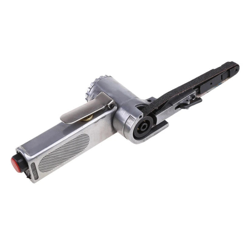 

X37E 1Set 3/8" Air Belt Sander Sanding Machine Angle Rotation Operation Simple Easy for Woodworking Metal Wood Plastic Rubber