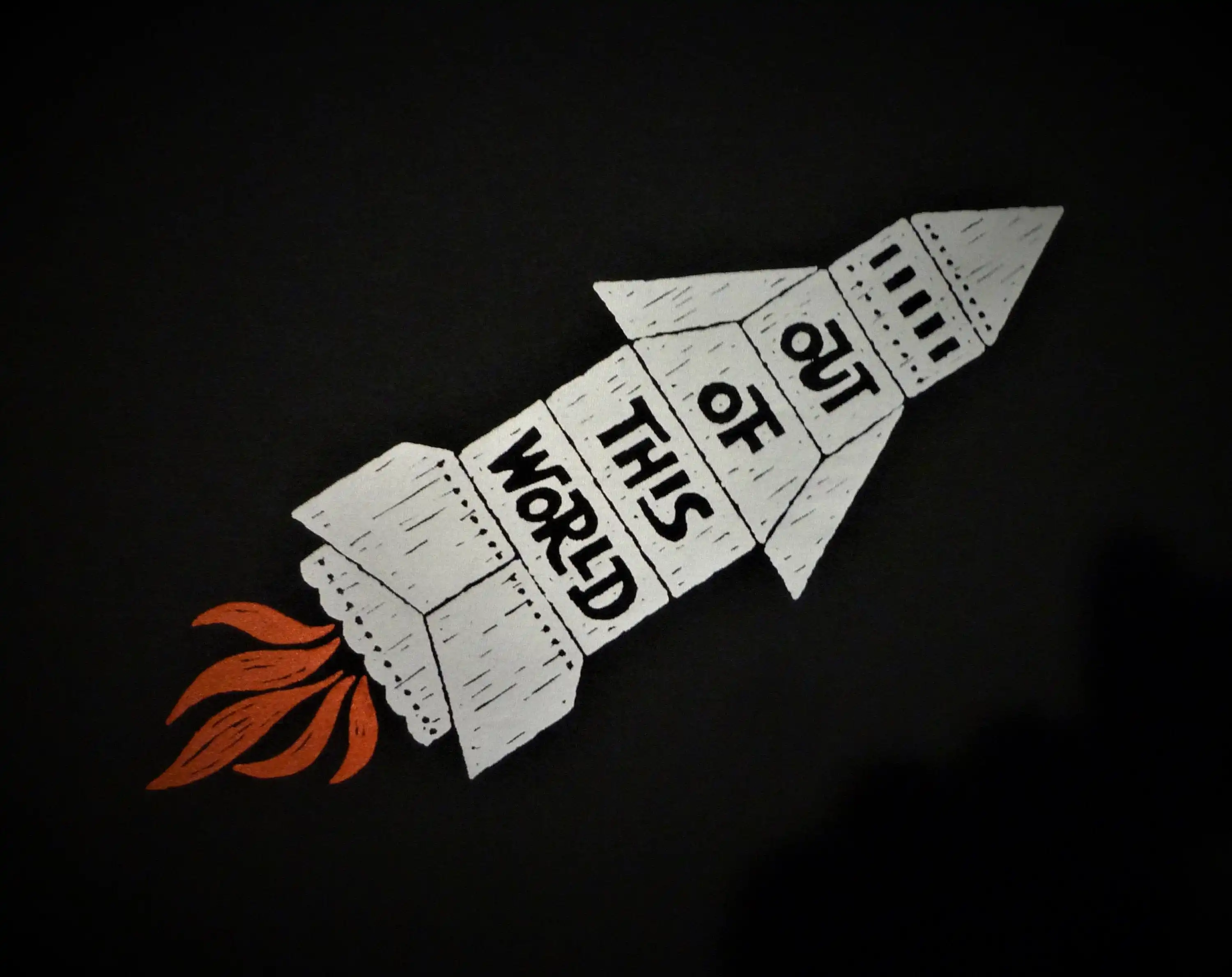 Футболка из этого мира ретро винтажный космический возраст