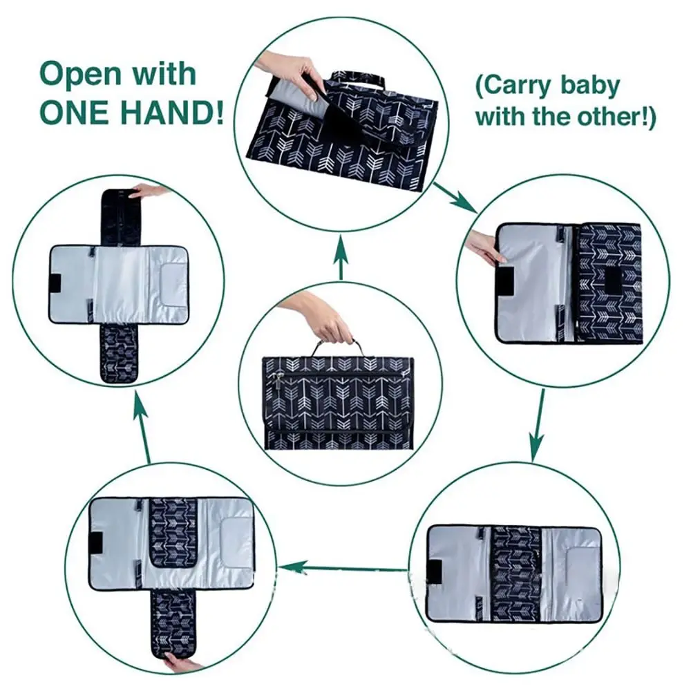 Водонепроницаемая напольная сумка для детских подгузников дорожный портативный