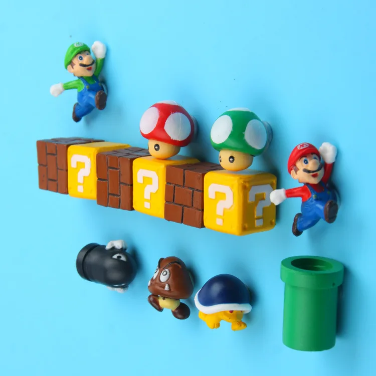 Магнит на холодильник серии Super Mario Bowser Goomba Bros сантехники Марио и Луиджи