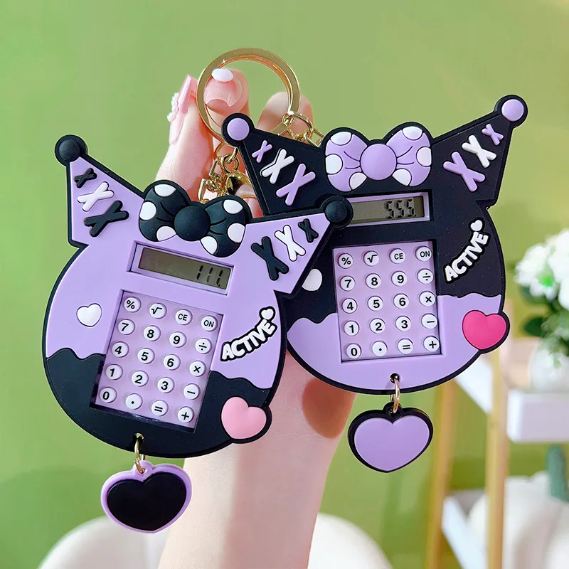 

Creative Sanrio Kuromi Calculator Keychain Maze Game Pendant Keyring Backpack Hanger Pendant Girls Gift Free Shipping