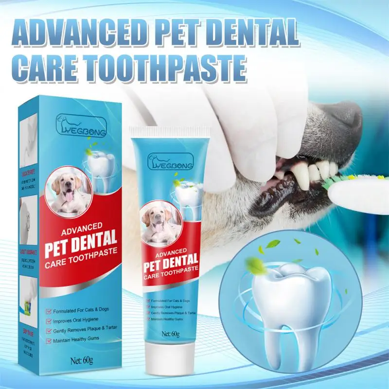 

1PC Pet Toothpaste Toothpaste Dog Cleaning Grooming Tools Cat Mouth Professional Oral Care Fresh Breath Cleaning Supplies