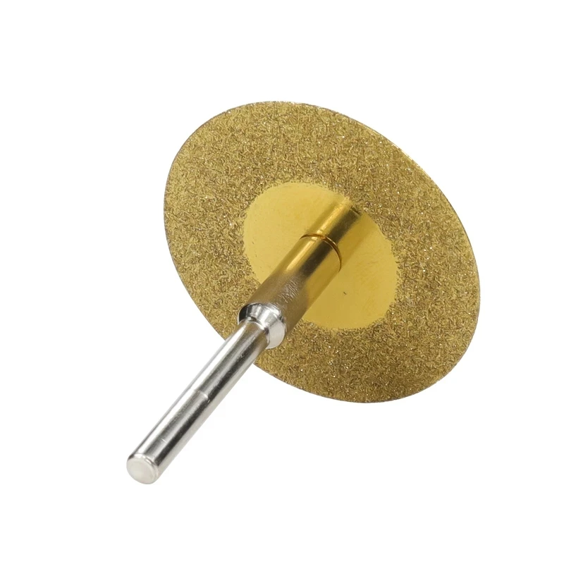 

5pcs Mini Diamond Cutting Disc 20/30/40/50mm With Shank 3mm Mandrel For Rotary Tools TiN Coated Circular Saw Blade For Wood Cut
