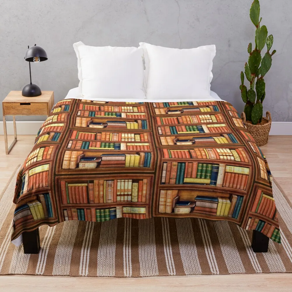 

Old Books Throw Blanket loose blanket embroidered blanket for sofa
