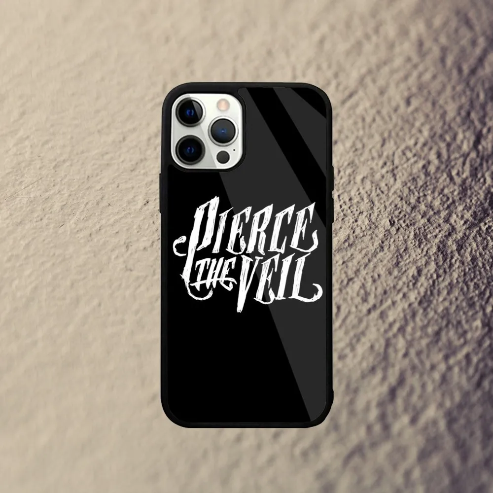 Чехол для телефона P-Pierce The Veil Band iPhone 15 14 13 12 11 Plus Pro Max Mini Magsafe с магнитной