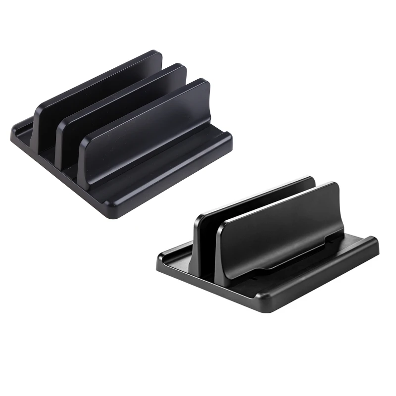 

Вертикальная подставка для ноутбука, алюминиевый двойной держатель для ноутбука с регулируемой док-станцией, совместимый с Chromebook/игровыми ...