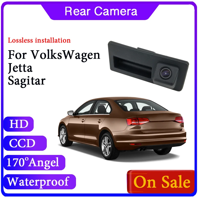 

Reversing Back Up Waterproof Car Handle Camera For VolksWagen VW Jetta Sagitar A6 5C6 2011~2019