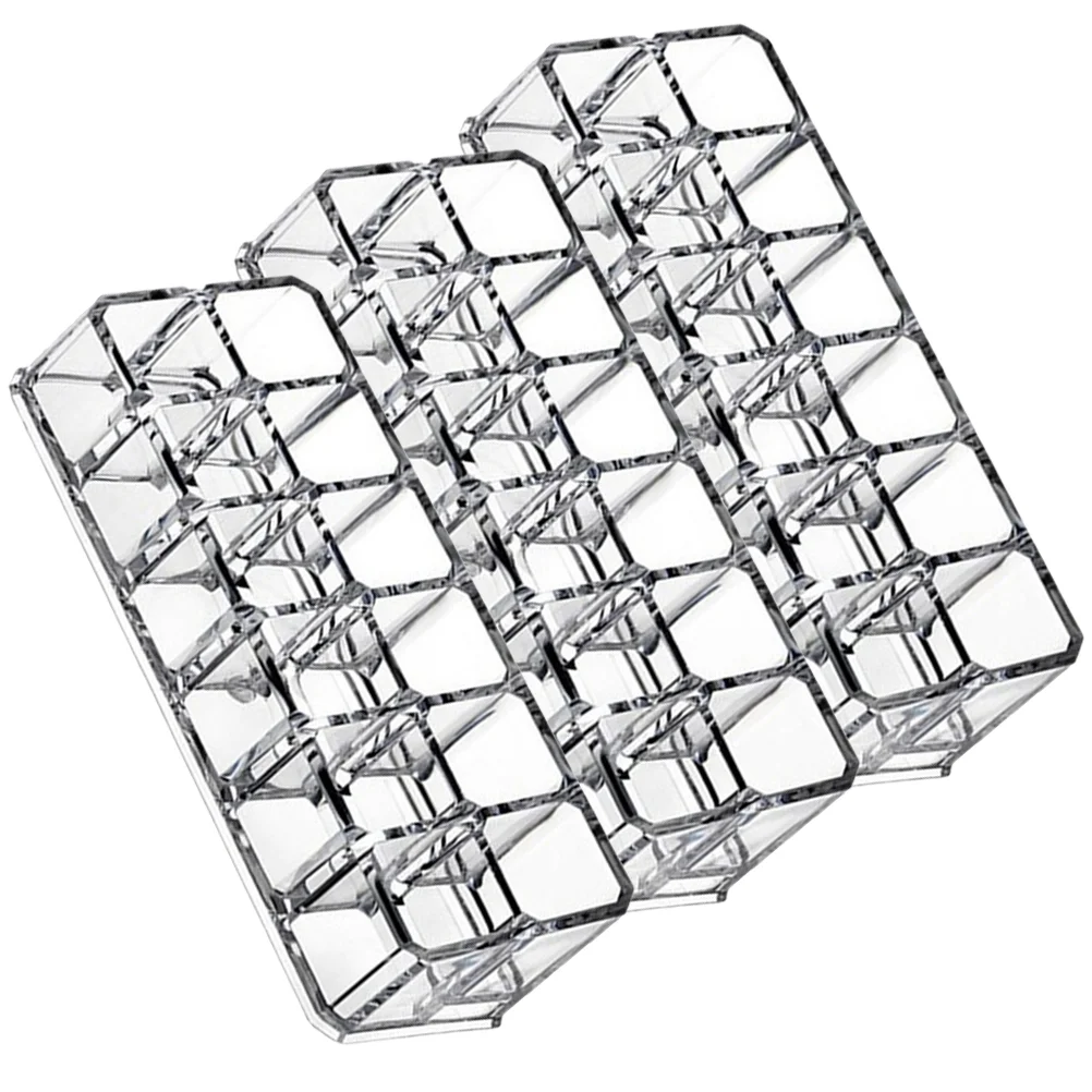 

Holder Lipstick Makeup Organizers Storagedelicate Accessory Home Gloss Lip Desktop Organizer Grid Stand Multi Brushesdisplay
