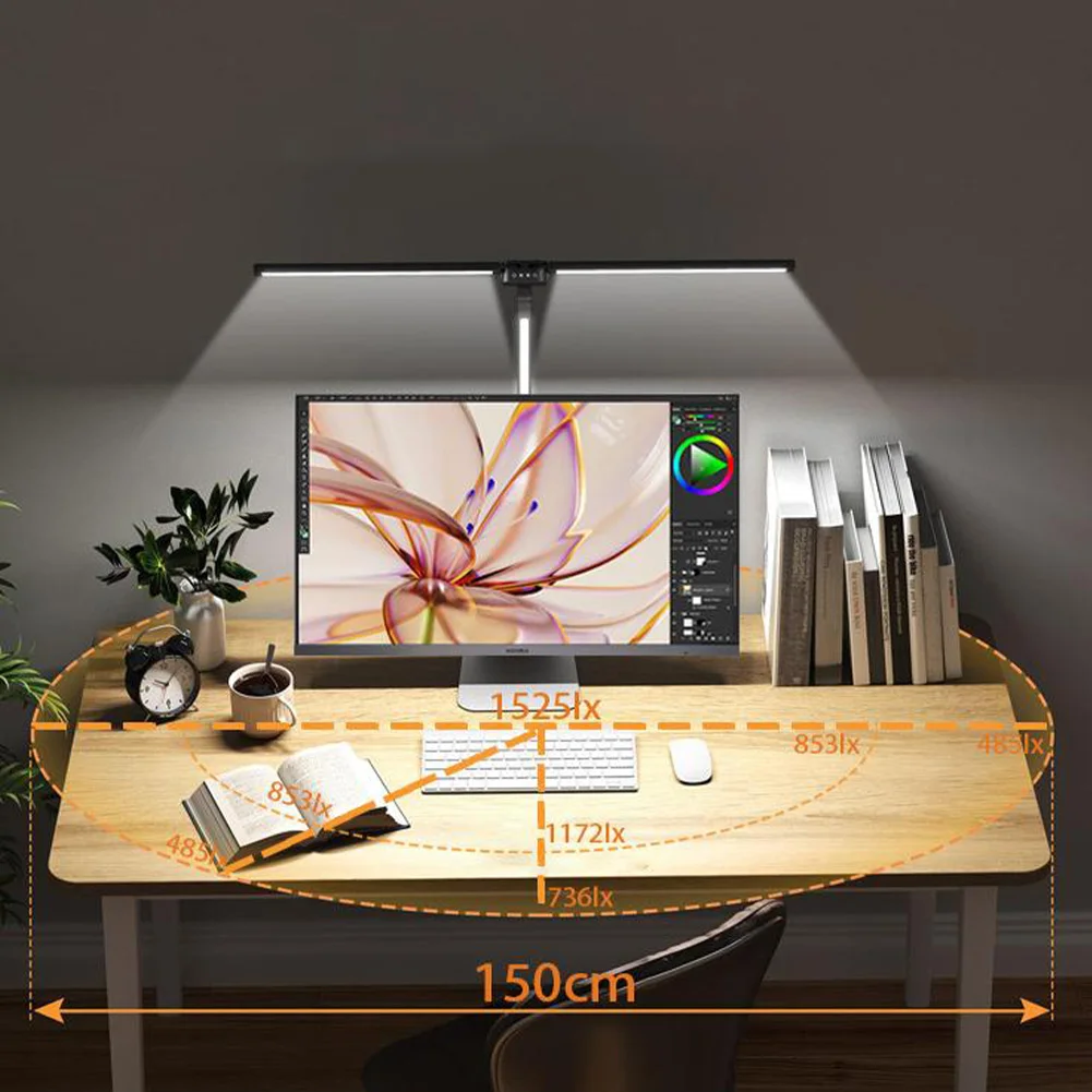 Светодиодная настольная лампа книжный светильник современная архитектурная с