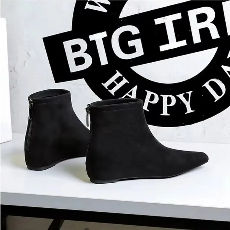 Женские туфли из воловьей кожи в Корейском стиле модные короткие женские челси