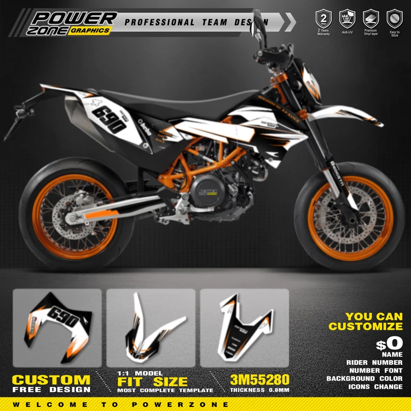 Фотофоны с изображением персонализированной команды PowerZone наклейки для 3M