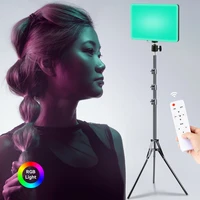 rgb led photo studio light bi color video lighting recording photography panel lamp with remote for youbute game live streaming
