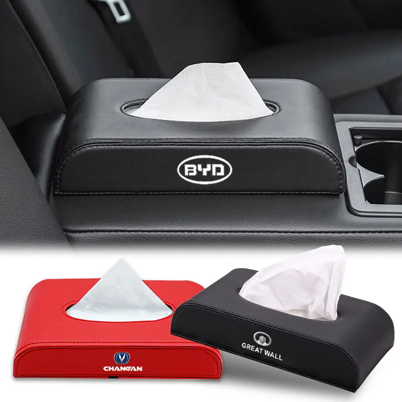 

Car Tissue Box Holder Interior Storage Decoration Tissue Box for SsangYong Korando Actyon Rexton Musso Rodius Kyron Accessories