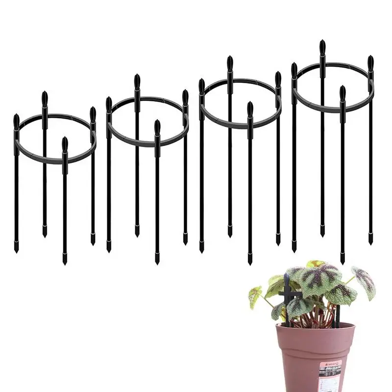 

Стойка садовая для поддержки роста растений, обелиск из черного ПВХ для подъема, лоза, роза, фрукты