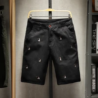 casual shorts pants for men clothing 2022 black sweatpants biker jeans hip hop running techwear harajuku cargo denim sport board